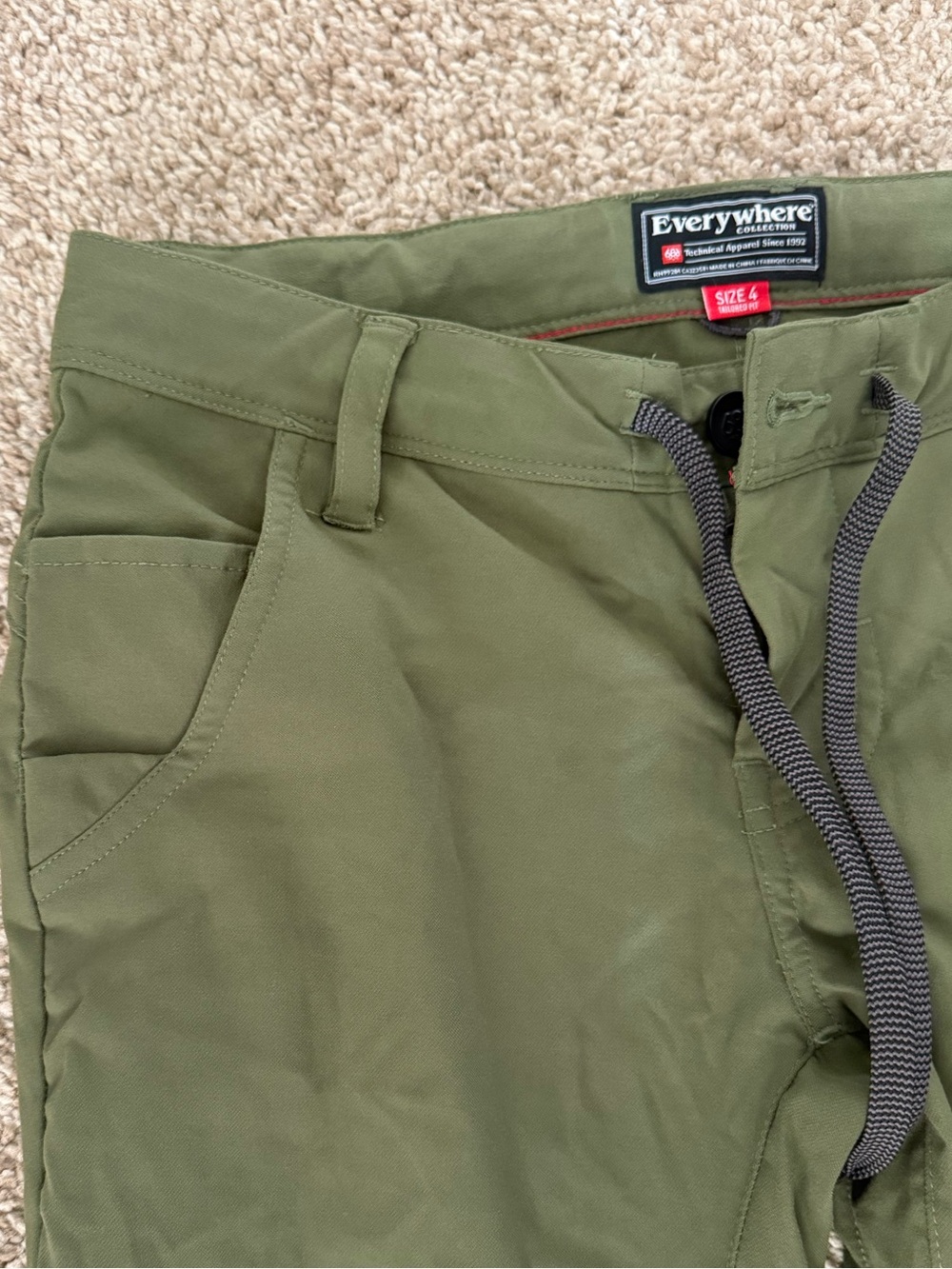 686 Everywhere Anything Cargo Pants - Olive Green - Size 4 / Small - Picture 2 of 6